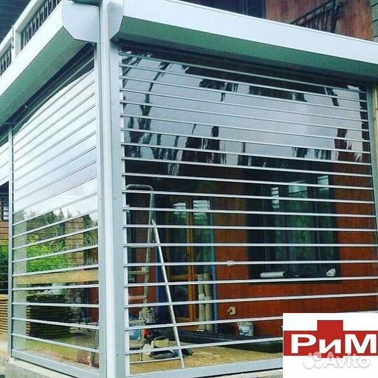 Рольставни прозрачные для беседки и веранды