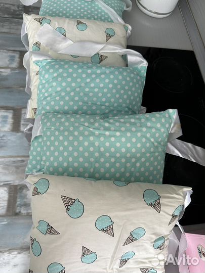 Бортики для детской кроватки