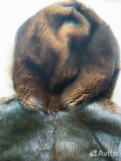 Шубка норковая с капюшоном 44-46 р