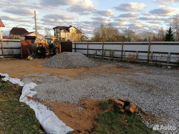 Отсыпка, выравнивание, планировка, раскорчевка