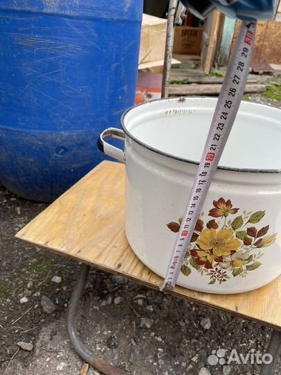 Кастрюля эмалированная