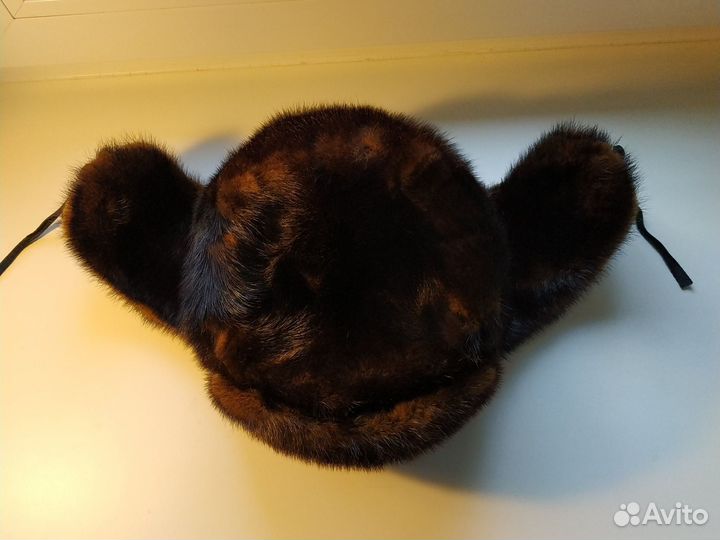 Норковая шапка мужская ушанка