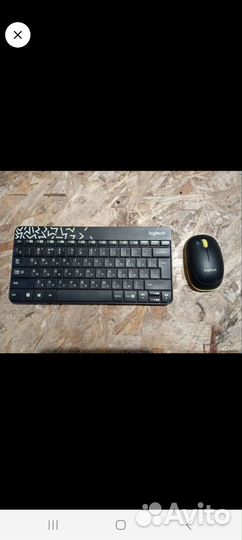 Беспроводная клавиатура и мышь logitech