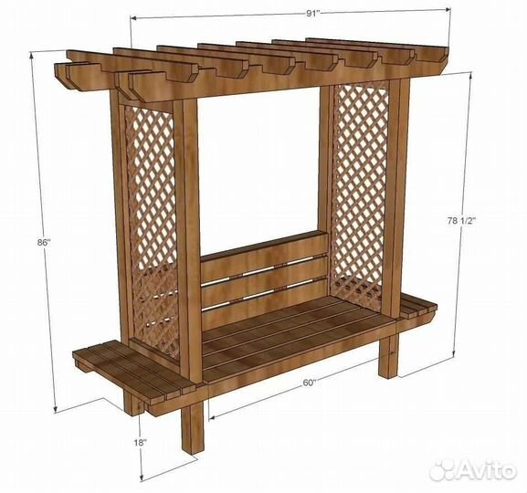 Пергола садовая