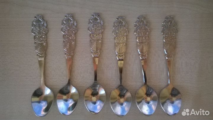 Ложки кофейные винтажные СССР с сервизом