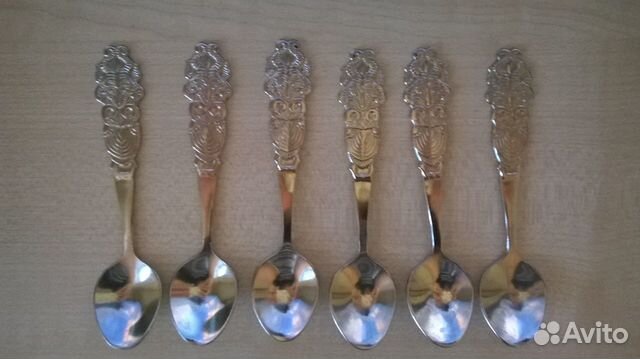 Ложки кофейные винтажные СССР с сервизом