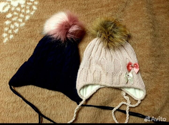 Зимние шапки для девочкм