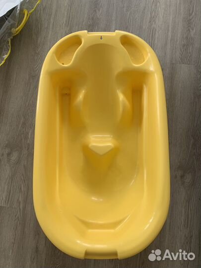 Ванночка для купания с горкой, со сливом