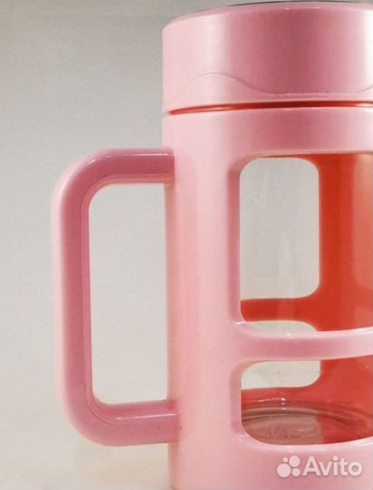 Кружка термо с ситечком и крышкой. Новая. 450 мл