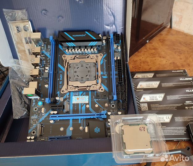 Комплект E5 2667v4+huananzhi QD4+16Gb(2x8) DDR4