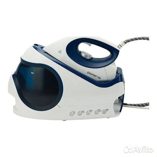 Паровая станция Polaris PSS 7530K 2400Вт синий/бел