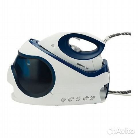 Паровая станция Polaris PSS 7530K 2400Вт синий/бел