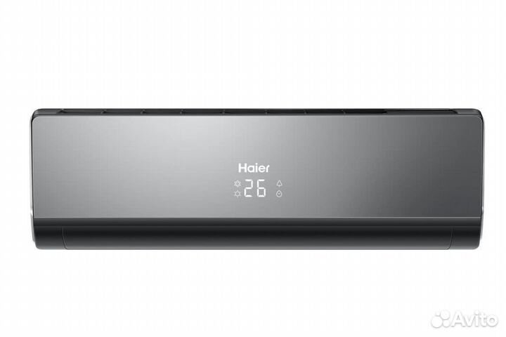 Черный кондиционер Haier Lightera HSU-24HNF203 неи