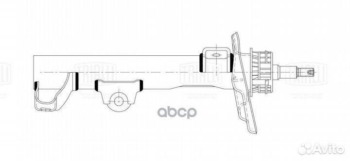 Амортизатор MB C (W204) 07- передний - стойка
