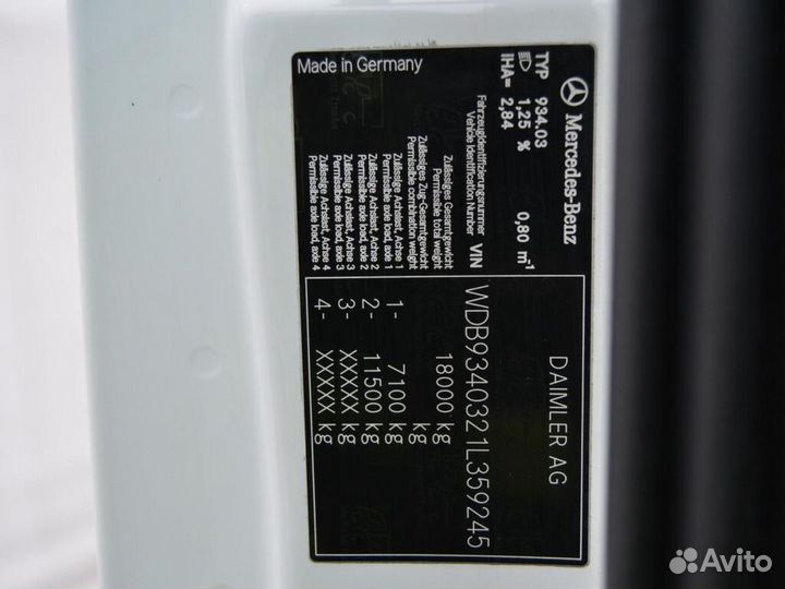 Mercedes-Benz Actros, 2010