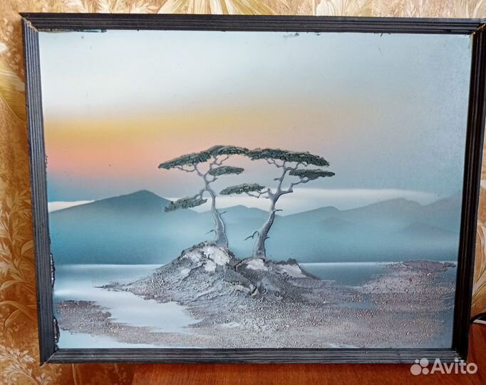 Картина маслом на холсте горы красивые пейзажи