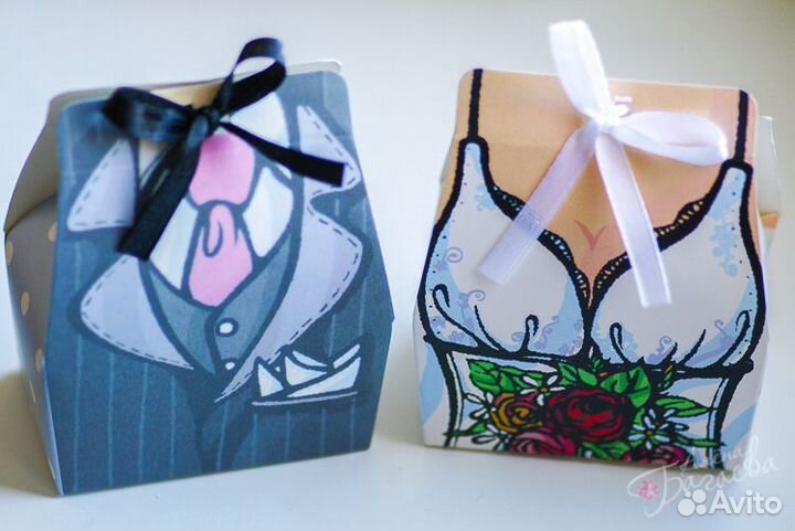 Свадебные бонбоньерки (конфетницы)