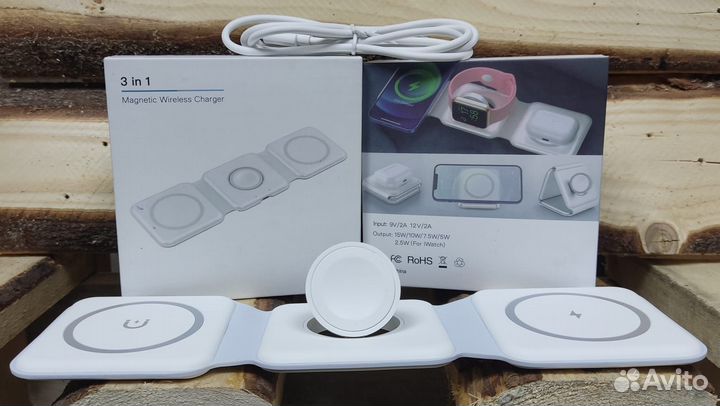 Беспроводная зарядка 3 в 1 под Apple