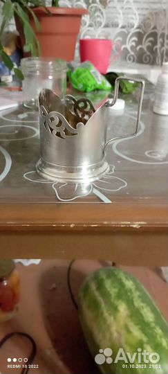Подстаканник серебро 875 115 грамм