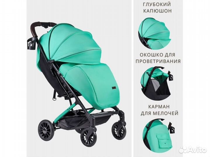 Детская прогулочная коляска Costa Tracy, зеленая