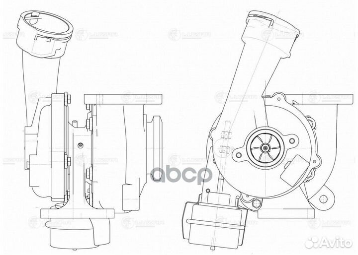 Турбина VW transporter T5 03- 2.5D тип K04VGT L