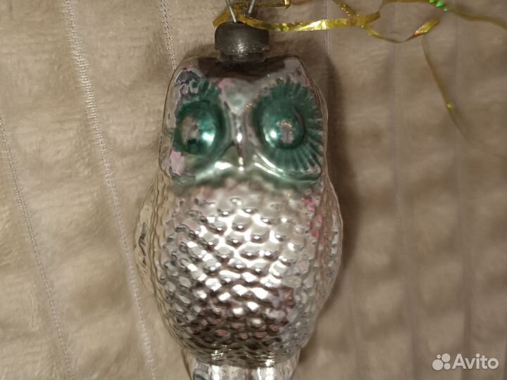 Сова елочная игрушка СССР