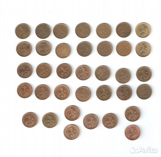 Полная погодовка монет России 1997 - 2023