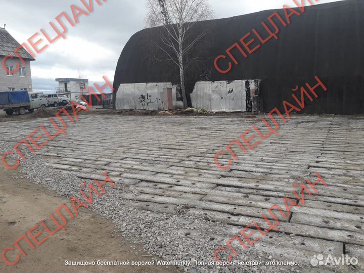 Дороги площадки из плит