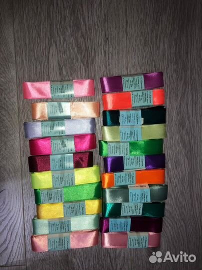 Лента атласная, Gaммa 6 мм, 12 мм, 25 мм