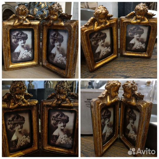 Книга Ундина винтаж фото рамка ангел