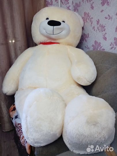 Очень большой плюшевый мишка 180см