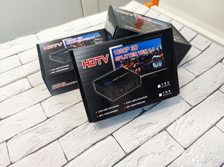 Сплиттер 1hdmi*4hdmi (1080P, hdmi ver 1.4)