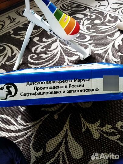 Детское велокресло Маруся веломаруся