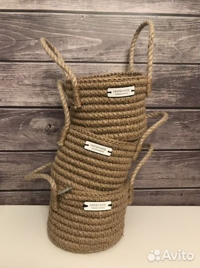 Корзина из джута