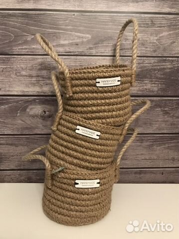 Корзина из джута