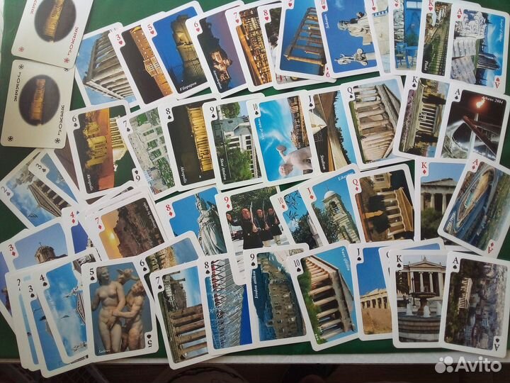 Карты игральные Афины,Греция,колода 54 карты