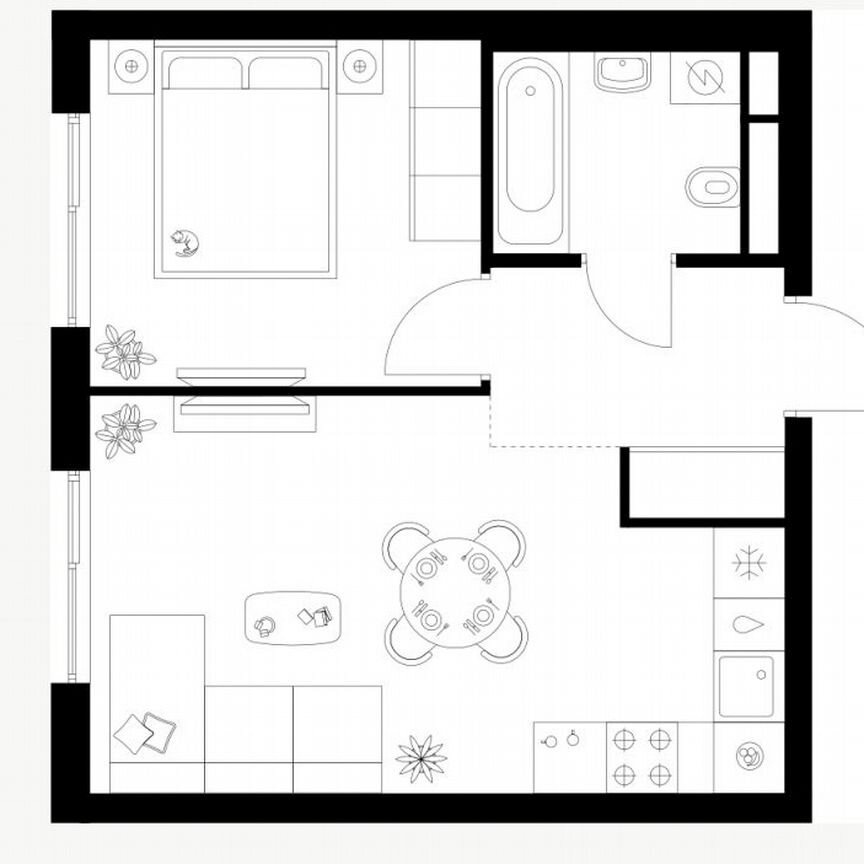 1-к. квартира, 35,3 м², 13/13 эт.