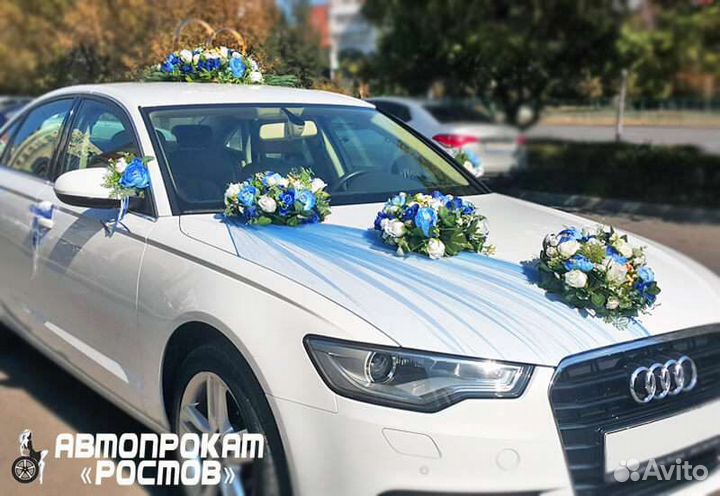 Свадебные украшения на машину