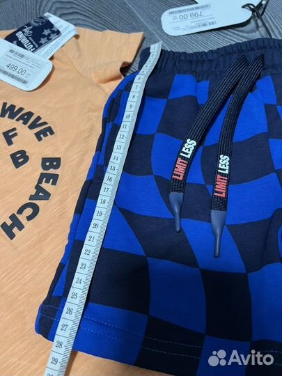 Новый комплект 92 на мальчика футболка шорты