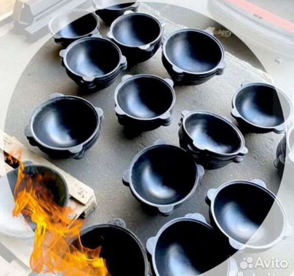 Казан чугунный 3,4,6,8,10,12,16,22