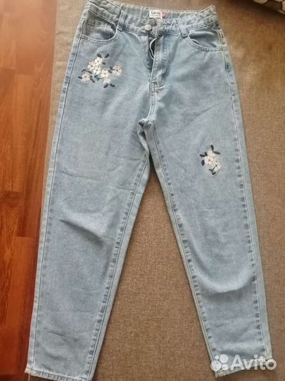 Джинсы на девочку 140 рост