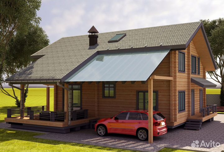 Комплект дома из клееного бруса 202 кв