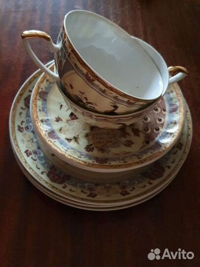 Набор чашки+блюдца+тарелки