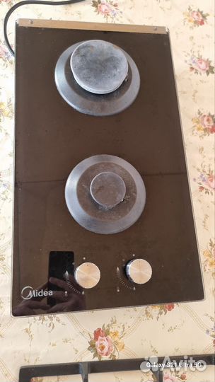 Встраиваемая газовая плита Midea 2 конфорки бу