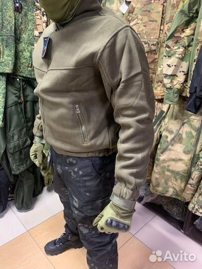 Кофта тактическая флисовая олива