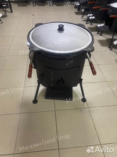 Печь под казан 16л с дверцей