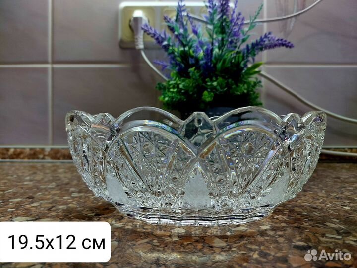 Ваза хрустальная СССР большая