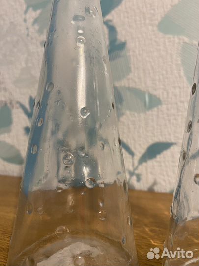 Ваза стекло с узким горлом IKEA икеа