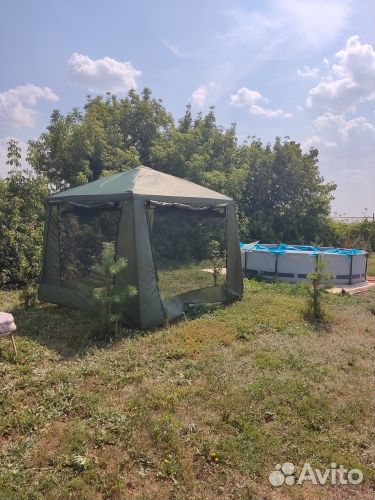 Рыболовная стационарная беседка-шатер