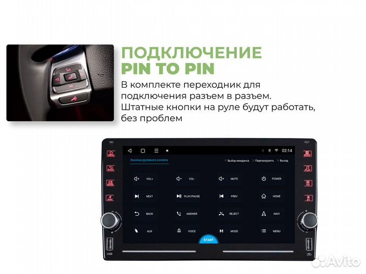 Магнитола Ford Focus 2 климат LTE CarPlay 2/32гб